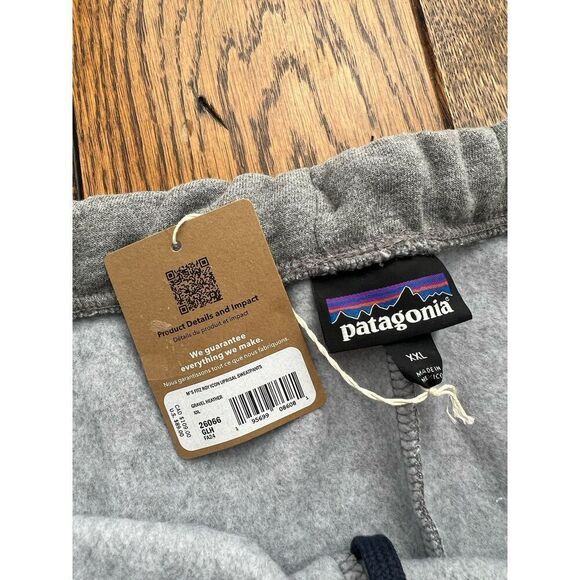 Patagonia Fitz Roy Icon Uprisal Sweatpants Gravel Heather Women's Size XXL NWT - Picture 5 of 7